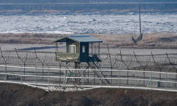 Only a handful of the 31,000 North Koreans who have defected to the South did so via the heavily guarded DMZ. Photograph: Thomas Maresca/UPI/REX/Shutterstock 0853 3251