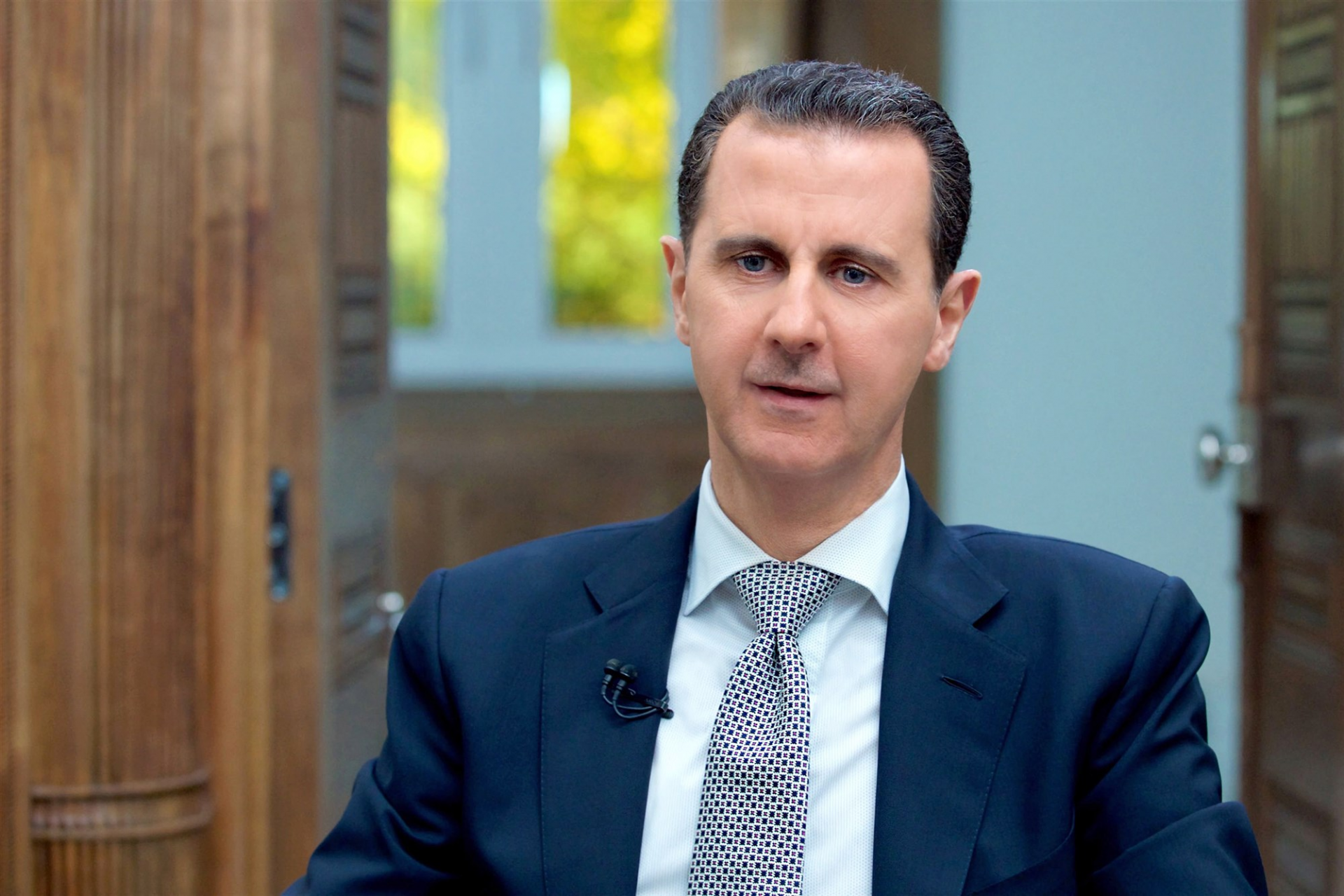 Syrian President Bashar al-Assad in the capital, Damascus.Syrian Presidency Press Office / AFP - Getty Images file 5610-210308-assad-covid-mc-1215-18e01eda29737b062a1b56346efdae8afit-2000w