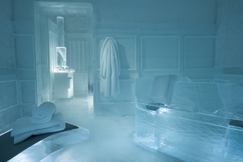 ICEHOTEL sauna. Photo: Ice Hotel ICEHOTEL sauna. Photo: Ice Hotel