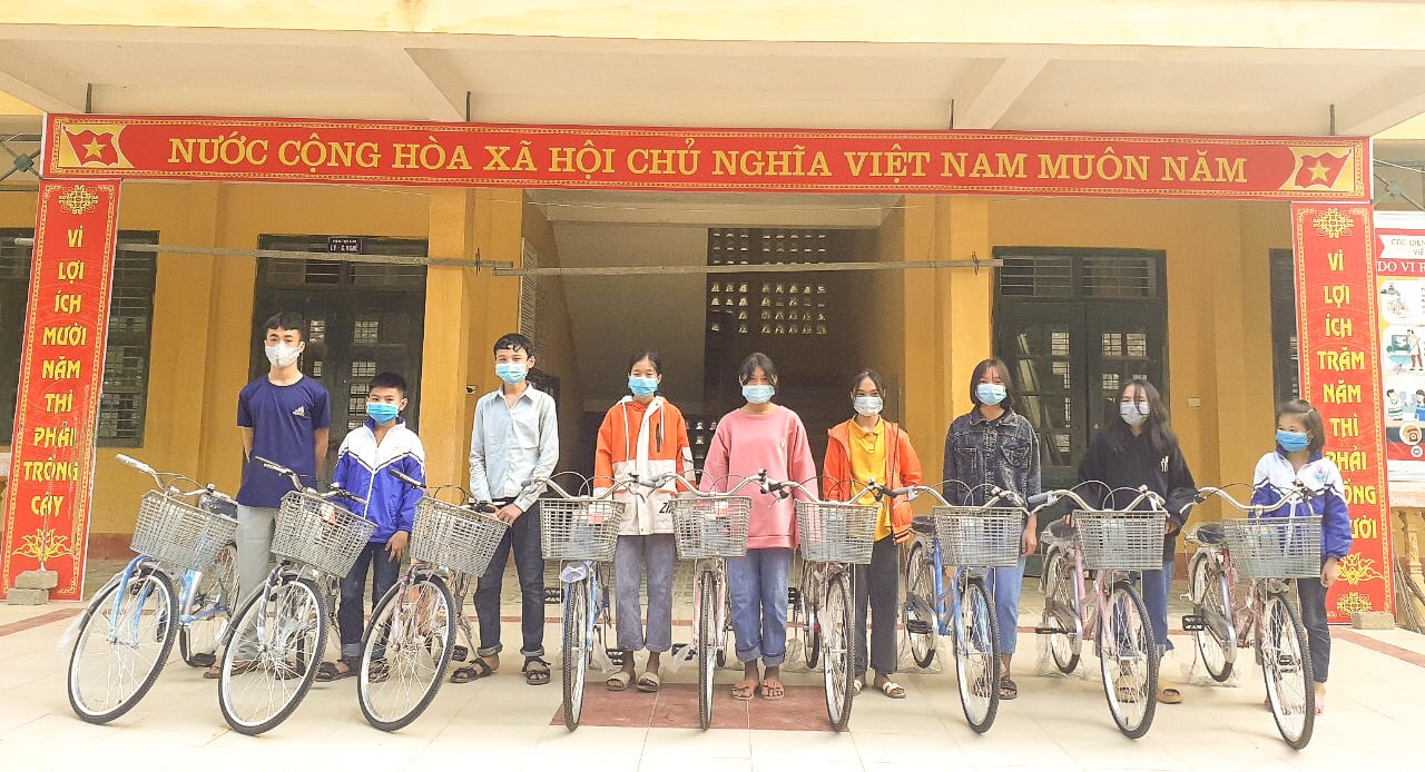 A bicycle for a child to go to school A bicycle for a child to go to school
