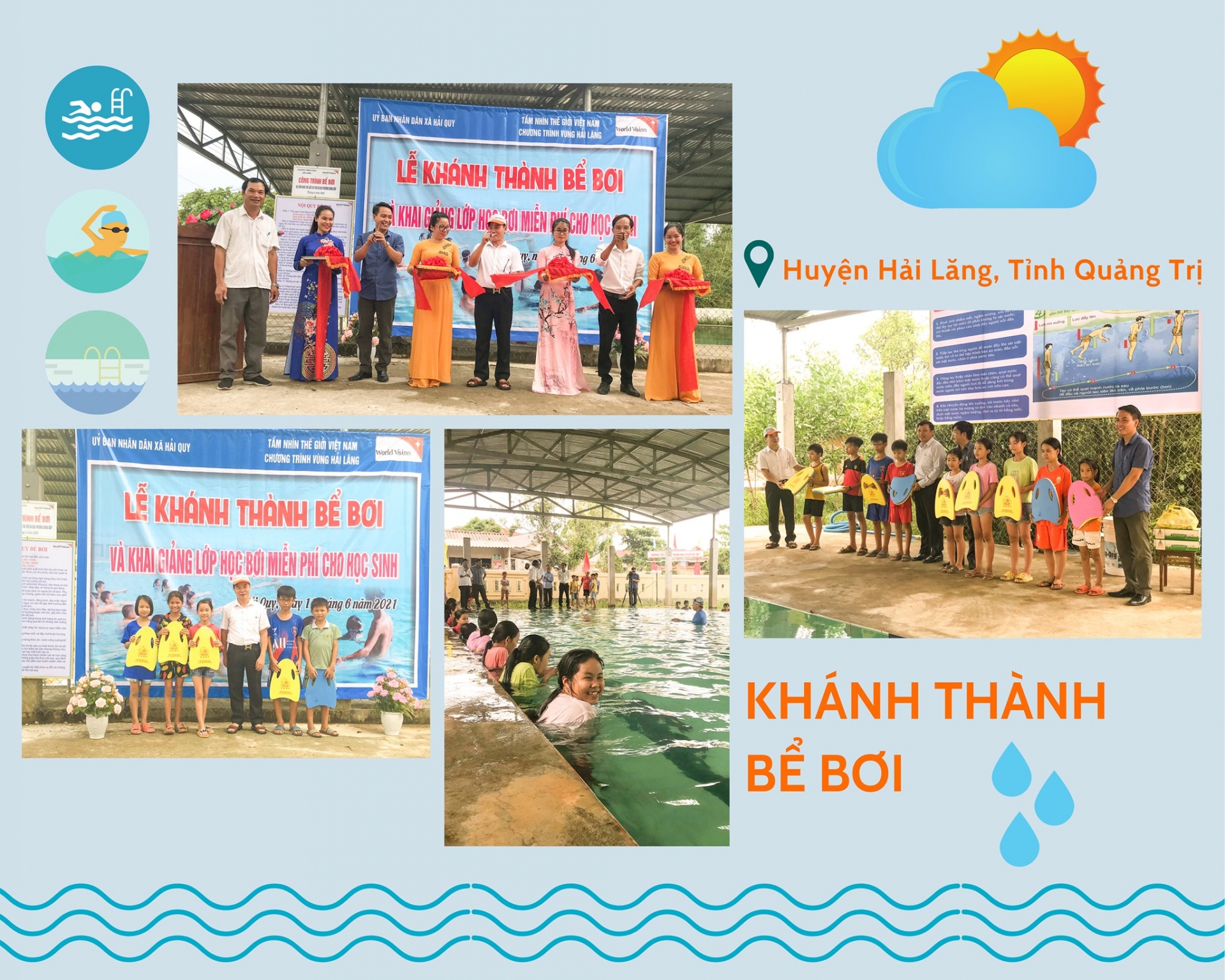 Quang Tri: Free swimming lessons to protect children from drowning Quang Tri: Free swimming lessons to protect children from drowning