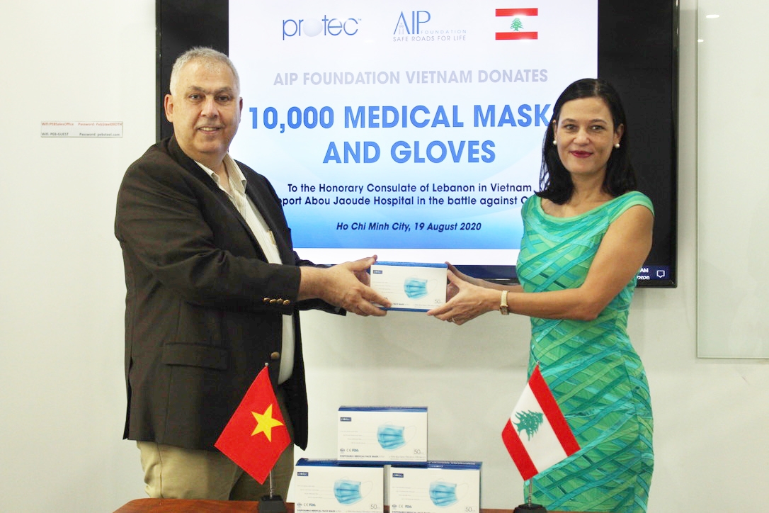 Vietnam-based charity donates 10,000 masks and gloves to hospitals in Beirut Vietnam based charity donates 10,000 masks and gloves to hospitals in Beirut