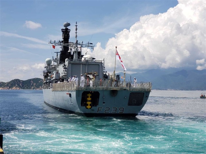 British Royal Navy ship HMS Richmond Arrives Vietnam British Royal Navy ship HMS Richmond Arrives Vietnam