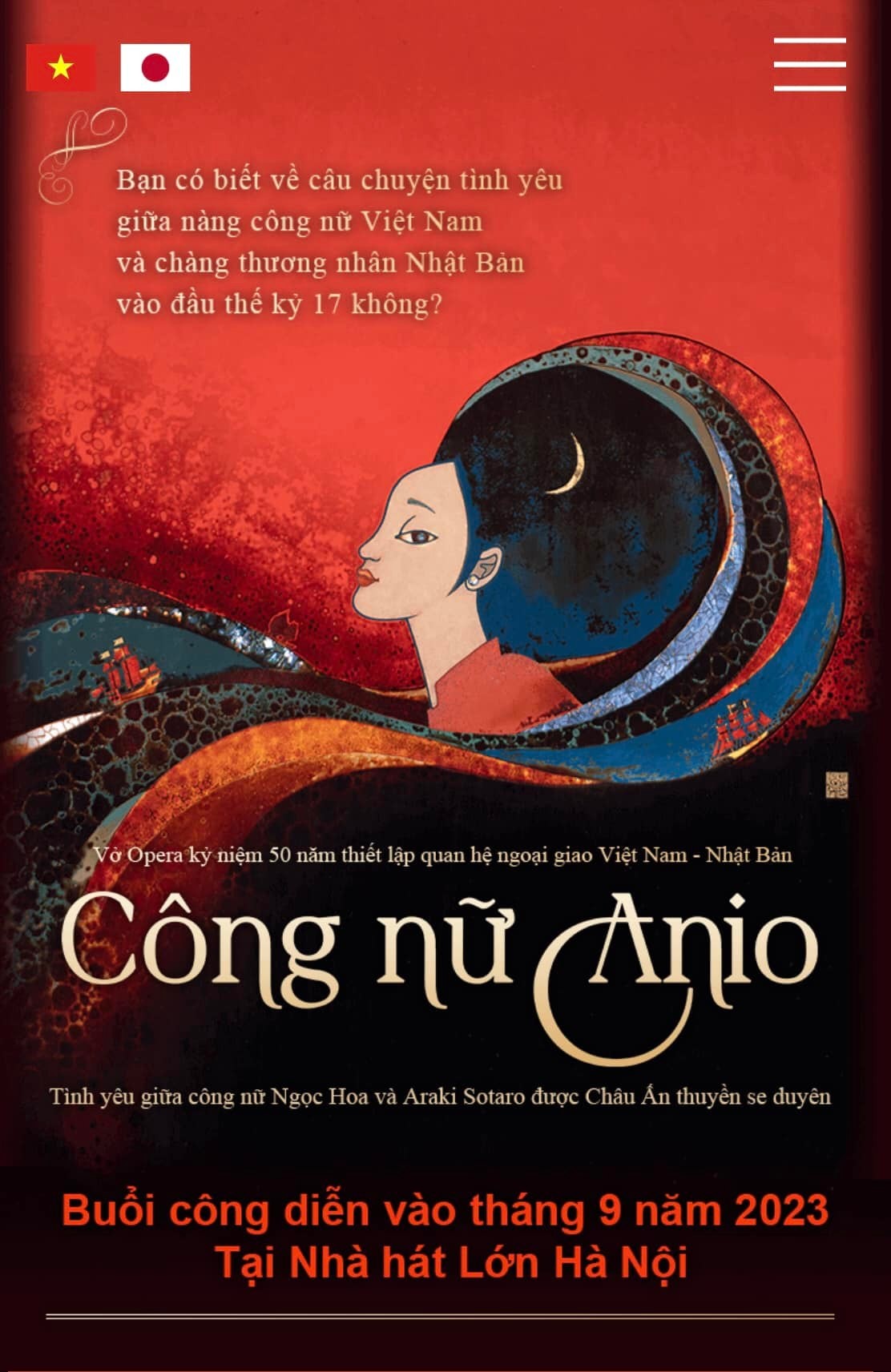 Love Story of Vietnamese Princess and Japanese Merchant Brought to Opera Stage Love Story of Vietnamese Princess and Japanese Merchant Brought to Opera Stage