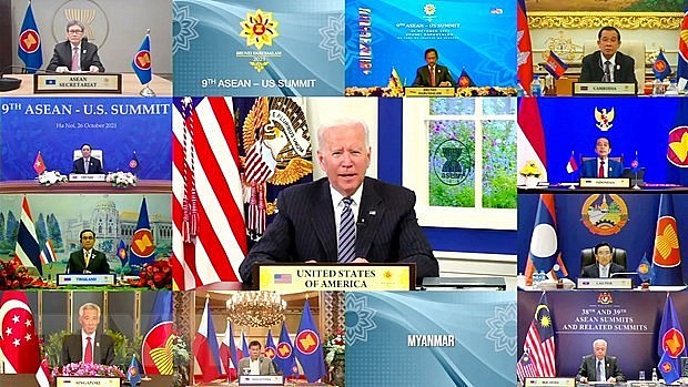 US President Joe Biden attends the 9th ASEAN-US Summit on October 26, 2021. (Photo: AFP) US President Joe Biden attends the 9th ASEAN-US Summit on October 26, 2021. (Photo: AFP)