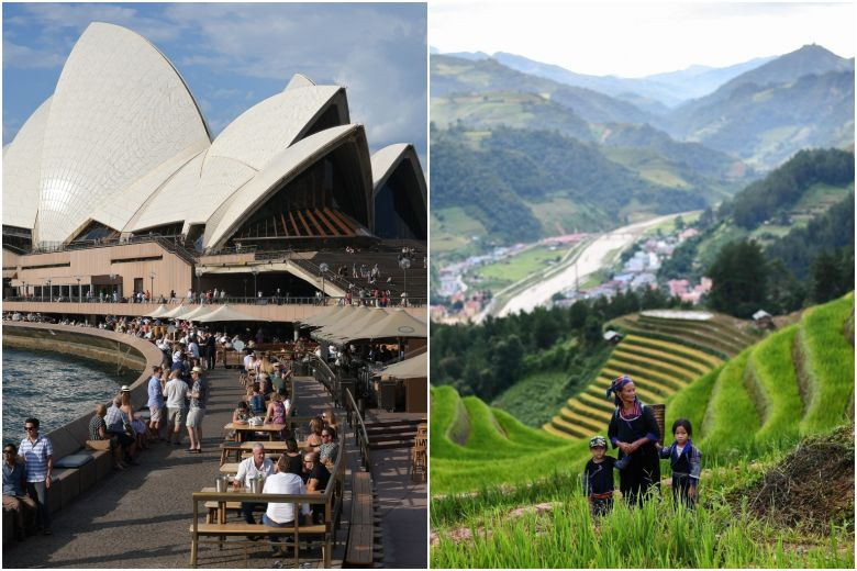 Australia (excluding Victoria state) and Vietnam join two other countries that Singapore has unilaterally opened its borders to.PHOTOS: ST FILE, AFP 4424 singapore