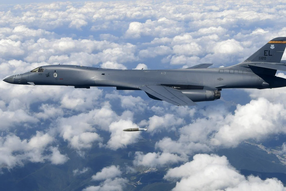 Two US Air Force B-1B bombers entered China’s ADIZ on Tuesday, according to an aviation tracking service. Photo: AP 3139 us