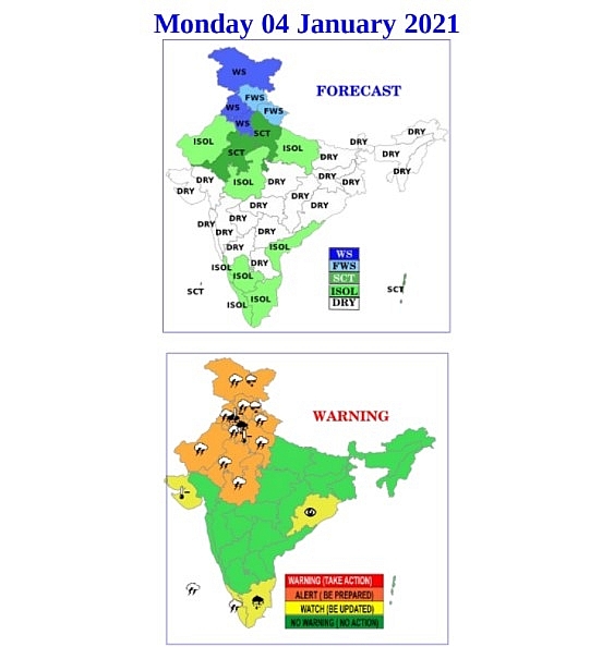 India weather forecast latest, January 4: Rain, snow continue over many parts of Western Himalaya India weather forecast latest, January 4: Rain, snow continue over many parts of Western Himalaya
