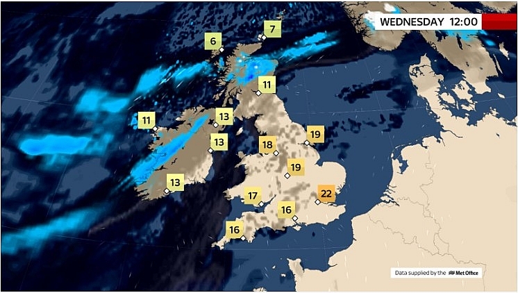 UK and Europe daily weather forecast latest, March 31: A dry and warm day with sunny spells across the UK UK and europe daily weather forecast latest, march 31: a dry warm day with sunny spells across the uk