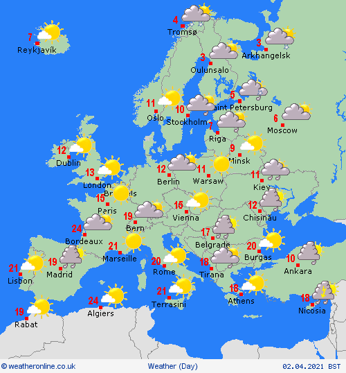 UK and Europe daily weather forecast latest, April 2: Breezy in the east and feeling cool along the coasts of the UK UK and Europe daily weather forecast latest, April 2: Breezy in the east and feeling cool along the coasts of the UK