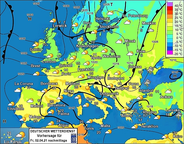 UK and Europe daily weather forecast latest, April 2: Breezy in the east and feeling cool along the coasts of the UK UK and Europe daily weather forecast latest, April 2: Breezy in the east and feeling cool along the coasts of the UK
