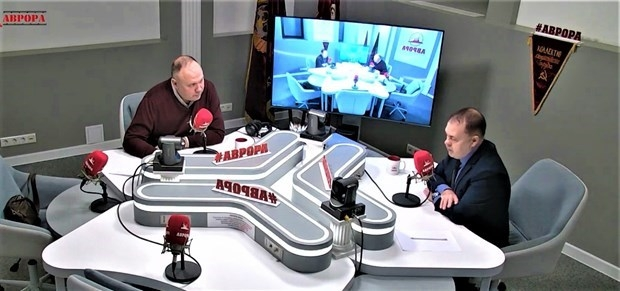 A commentary programme on the the Rassvet (Dawn) TV channel. 0908 ru2