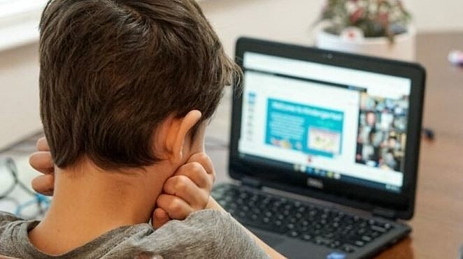 Children can become victims of cyberbullying. Illustration Children can become victims of cyberbullying. Illustration