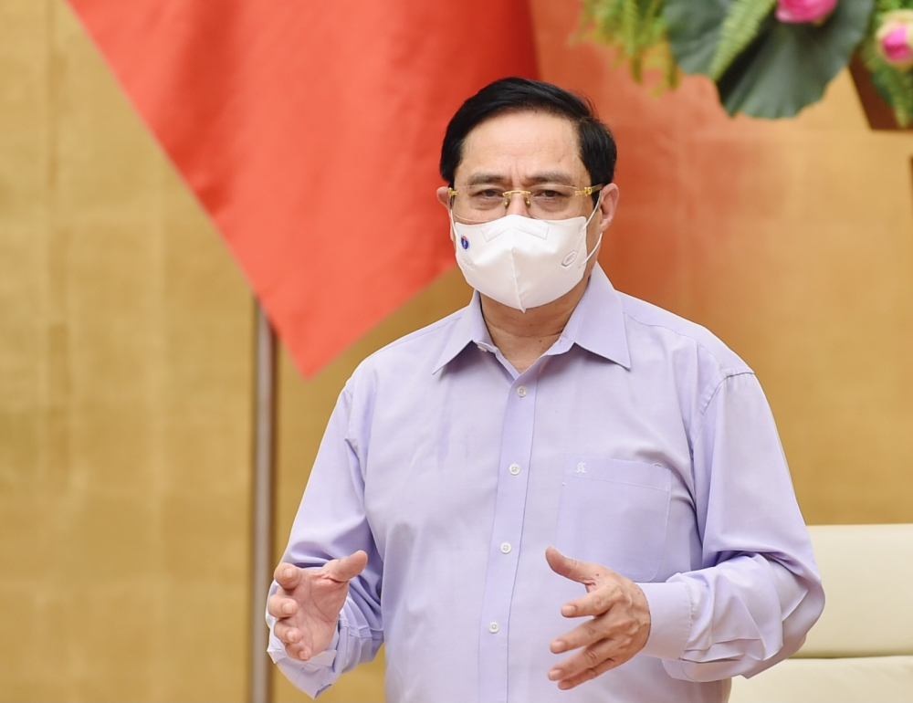 PM Pham Minh Chinh convenes nationwide online conference on Covid-19 PM convenes nationwide online conference on Covid-19