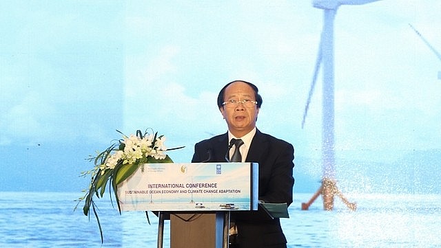 Deputy Prime Minister Le Van Thanh speaking at the conference. Photo: VGP Deputy Prime Minister Le Van Thanh speaking at the conference. Photo: VGP