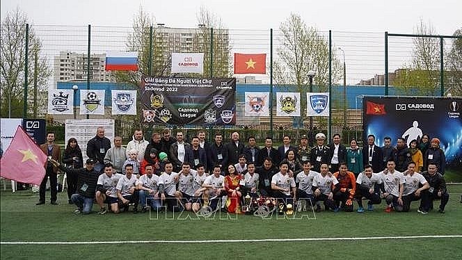 At the opening ceremony of the tournament. Photo: VNA At the opening ceremony of the tournament. Photo: VNA