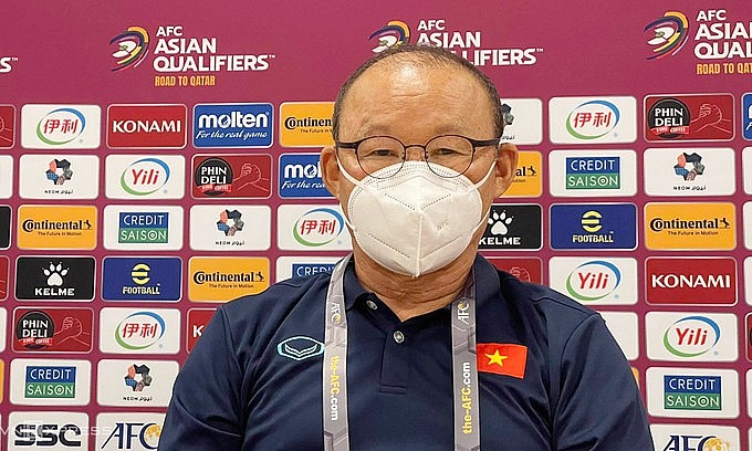 Coach Park Hang-seo in a press conference ahead of Vietnam and Saudi Arabia's World Cup qualifier, September 1, 2021. Photo: VnExpress Coach Park Hang-seo in a press conference ahead of Vietnam and Saudi Arabia's World Cup qualifier, September 1, 2021. Photo: VnExpress