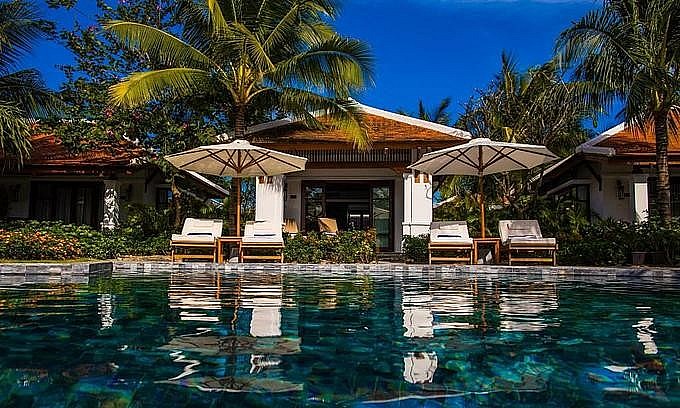 A swimming pool inside The Anam resort in Nha Trang beach town. Photo courtesy of the resort. Photo: VnExpress A swimming pool inside The Anam resort in Nha Trang beach town. Photo courtesy of the resort. Photo: VnExpress