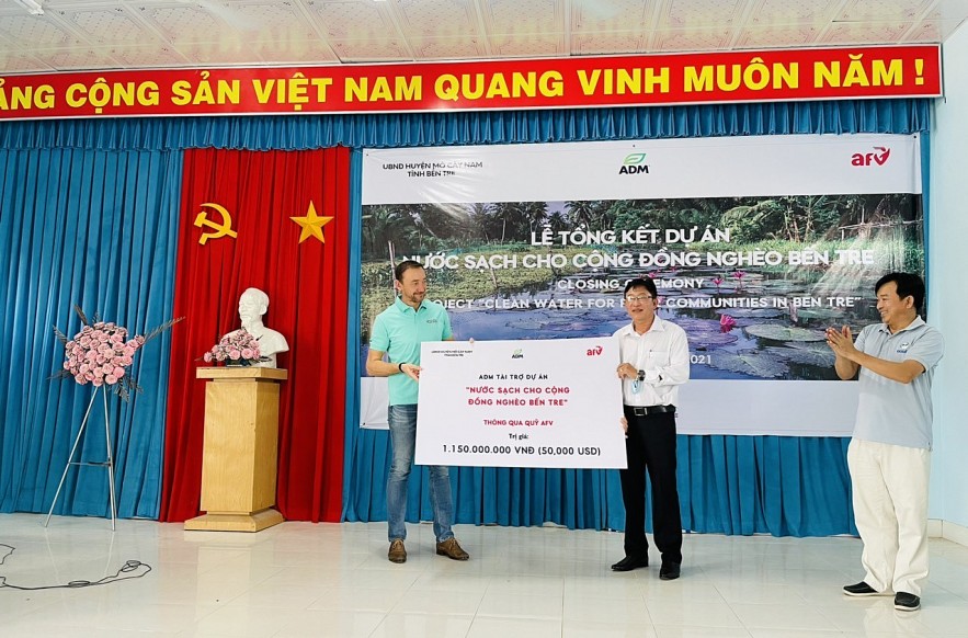ADM, AFV Support to Bring Clean Water to Poor Communities in Ben Tre Clean Water Project Set for Poor Communities in Ben Tre