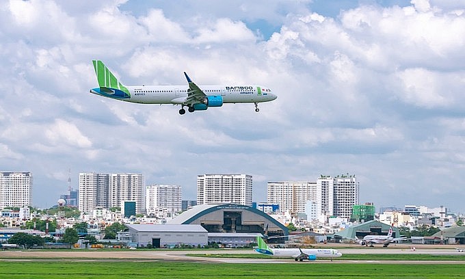 Bamboo Airways aircraft at Tan Son Nhat Airport in HCMC. Photo: Bamboo Airways Bamboo Airways aircraft at Tan Son Nhat Airport in HCMC. Photo: Bamboo Airways